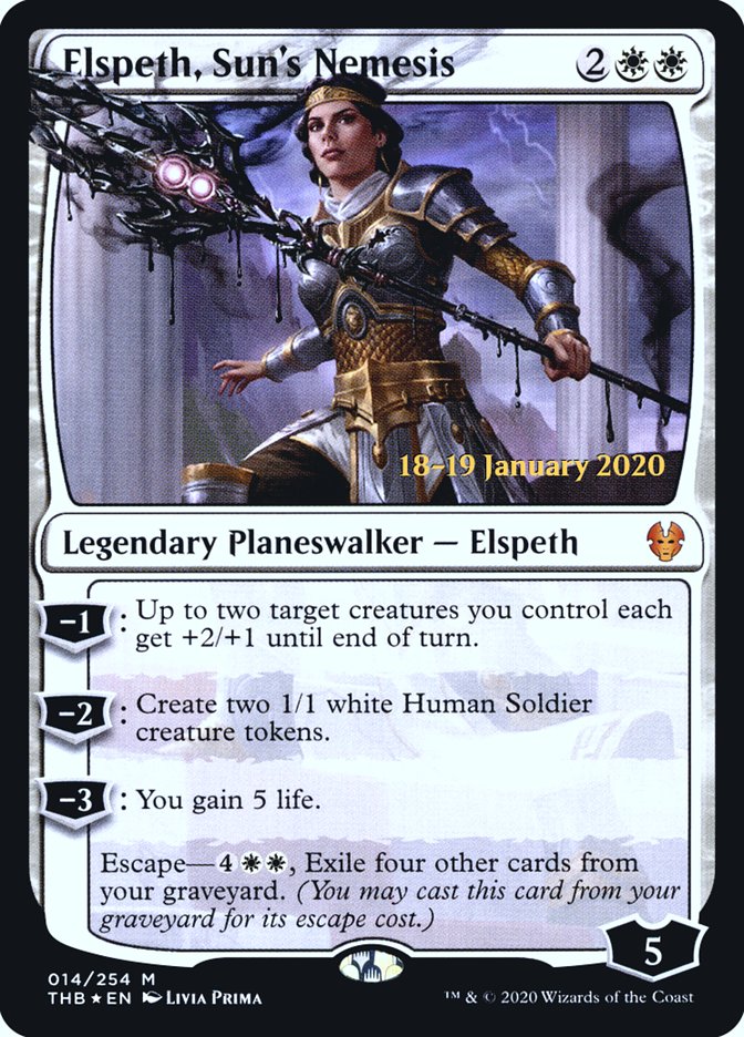 Elspeth, Sun's Nemesis [Theros Beyond Death Prerelease Promos] | Lots Moore NSW