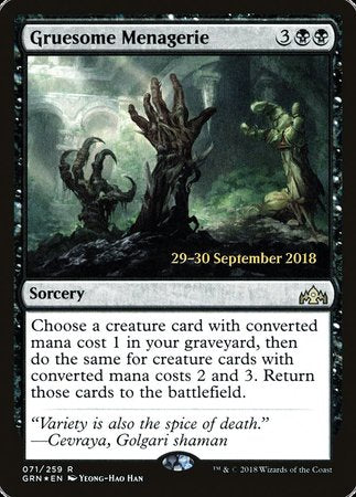 Gruesome Menagerie [Guilds of Ravnica Promos] | Lots Moore NSW