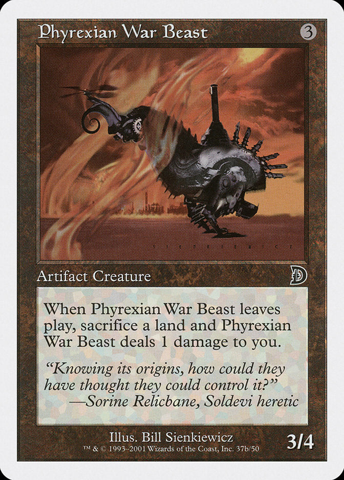 Phyrexian War Beast (Signature on Right) [Deckmasters] | Lots Moore NSW