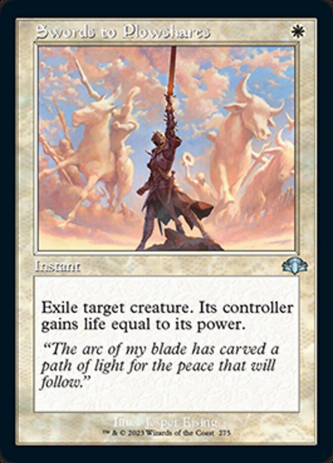 Swords to Plowshares (Retro) [Dominaria Remastered] | Lots Moore NSW