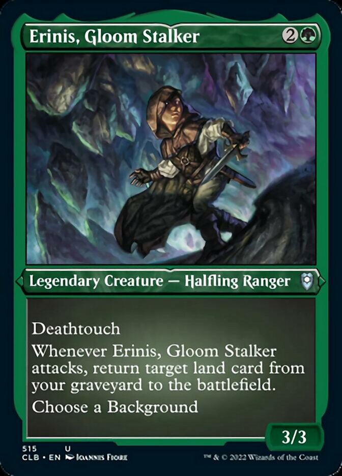 Erinis, Gloom Stalker (Foil Etched) [Commander Legends: Battle for Baldur's Gate] | Lots Moore NSW