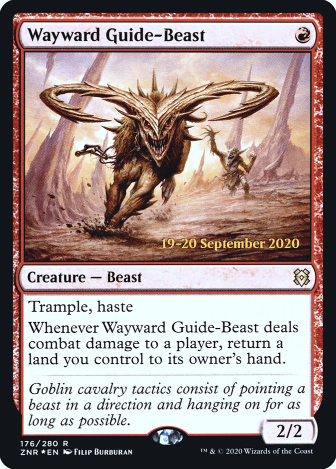 Wayward Guide-Beast  [Zendikar Rising Prerelease Promos] | Lots Moore NSW