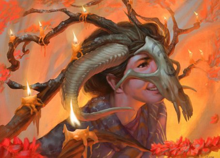 Hedgewitch's Mask Art Card [Innistrad: Midnight Hunt Art Series] | Lots Moore NSW