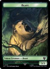 Beast // Treefolk Double Sided Token [The Lord of the Rings: Tales of Middle-Earth Commander Tokens] | Lots Moore NSW