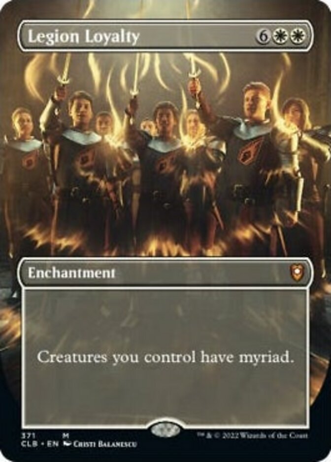 Legion Loyalty (Borderless Alternate Art) [Commander Legends: Battle for Baldur's Gate] | Lots Moore NSW