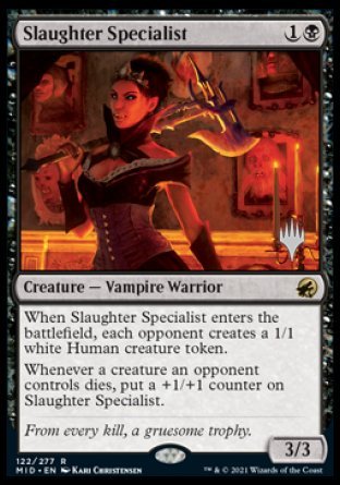 Slaughter Specialist (Promo Pack) [Innistrad: Midnight Hunt Promos] | Lots Moore NSW