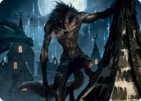 Stalking Predator Art Card [Innistrad: Midnight Hunt Art Series] | Lots Moore NSW