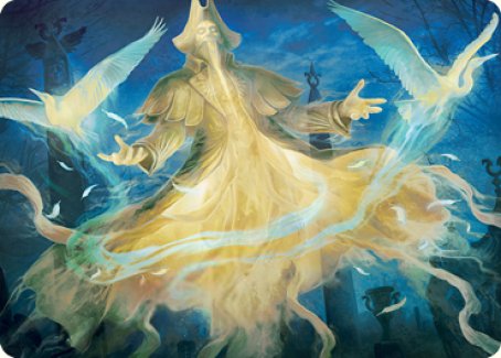 Heron-Blessed Geist Art Card [Innistrad: Crimson Vow Art Series] | Lots Moore NSW
