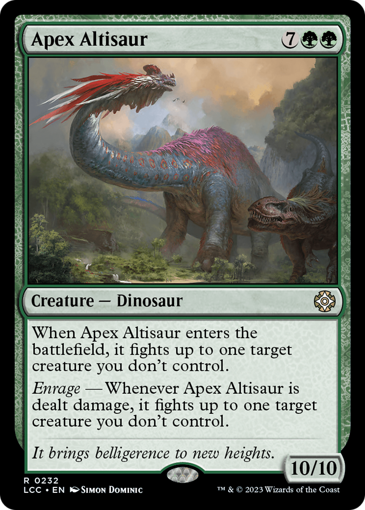 Apex Altisaur [The Lost Caverns of Ixalan Commander] | Lots Moore NSW