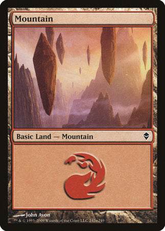 Mountain (242a) [Zendikar] | Lots Moore NSW