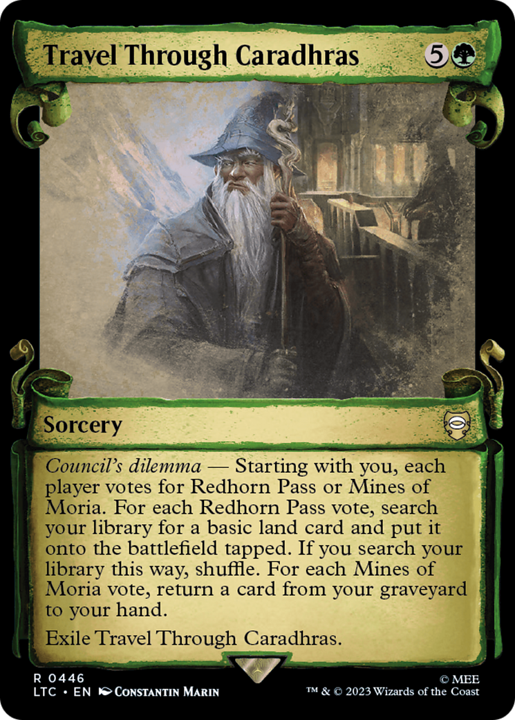 Travel Through Caradhras [The Lord of the Rings: Tales of Middle-Earth Commander Showcase Scrolls] | Lots Moore NSW