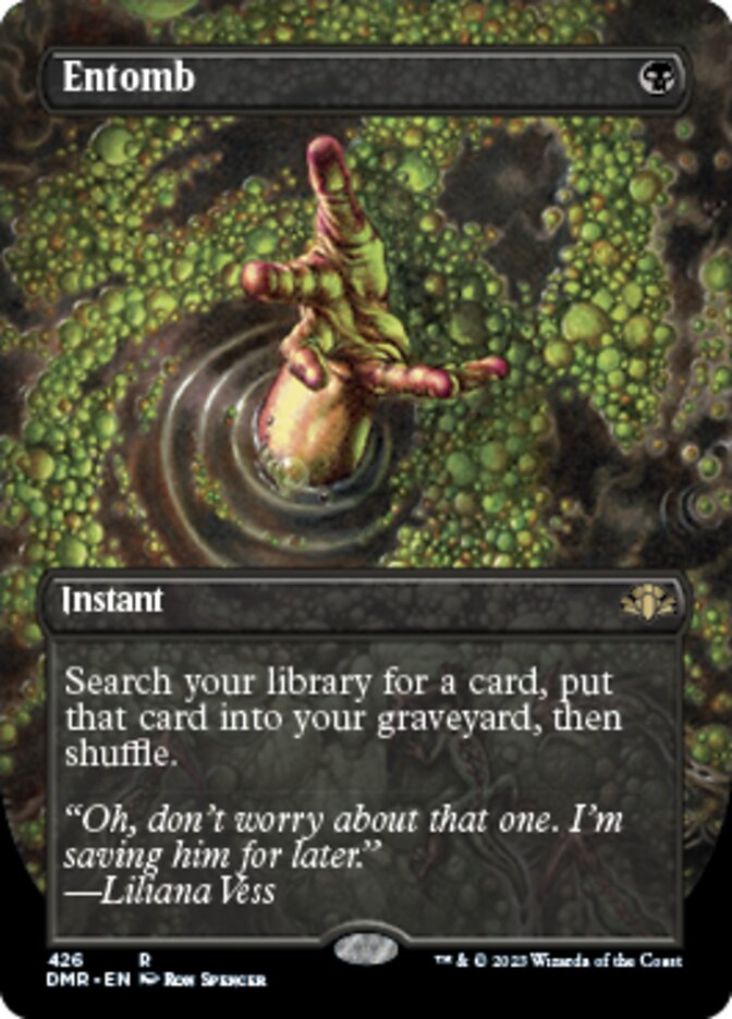 Entomb (Borderless Alternate Art) [Dominaria Remastered] | Lots Moore NSW
