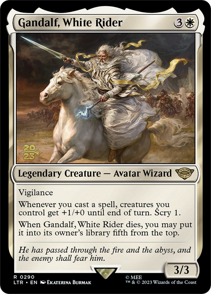 Gandalf, White Rider [The Lord of the Rings: Tales of Middle-Earth Prerelease Promos] | Lots Moore NSW