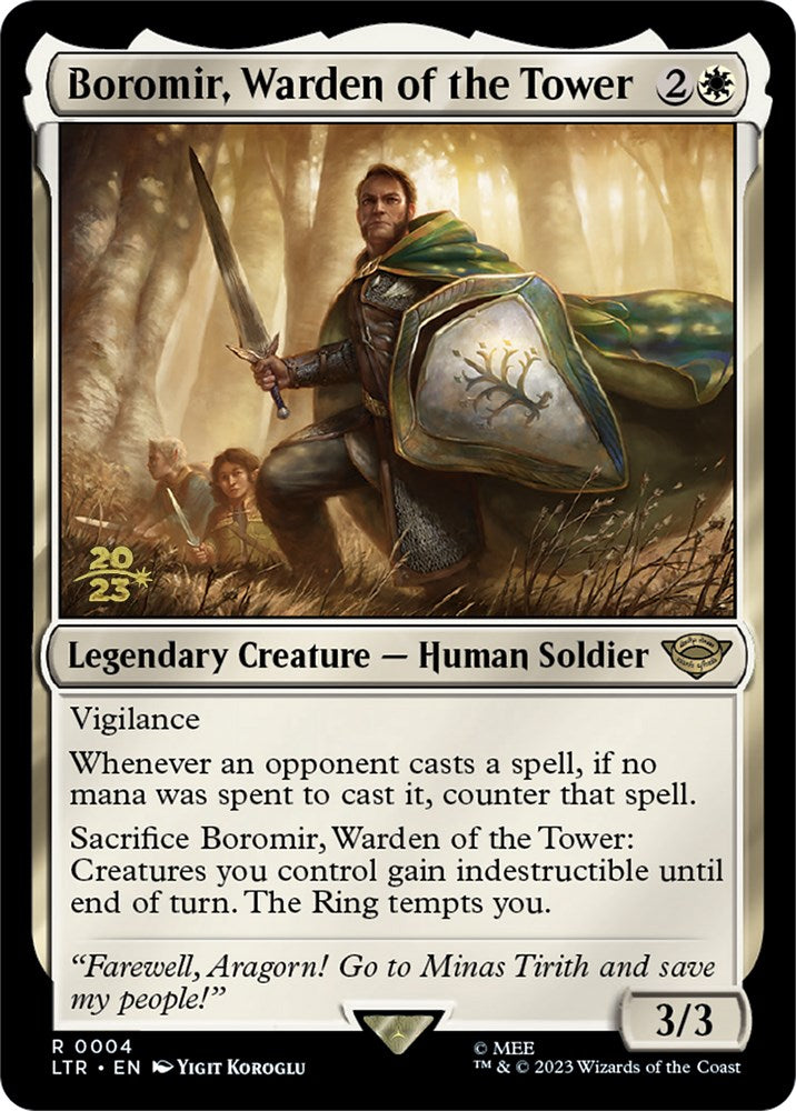 Boromir, Warden of the Tower [The Lord of the Rings: Tales of Middle-Earth Prerelease Promos] | Lots Moore NSW