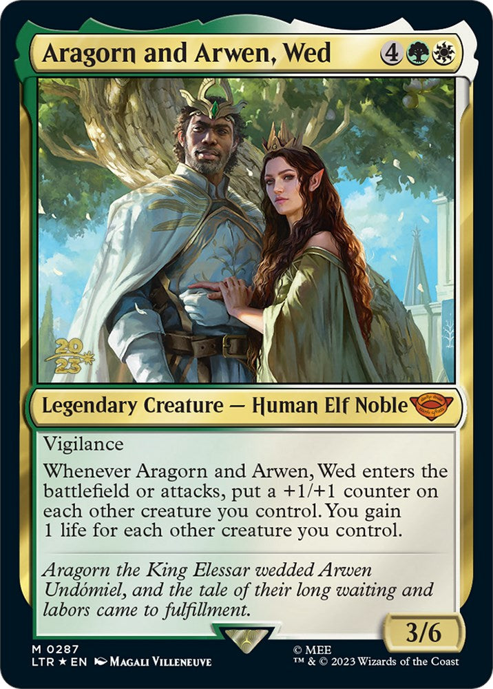 Aragorn and Arwen, Wed [The Lord of the Rings: Tales of Middle-Earth Prerelease Promos] | Lots Moore NSW