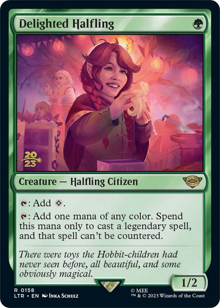 Delighted Halfling [The Lord of the Rings: Tales of Middle-Earth Prerelease Promos] | Lots Moore NSW