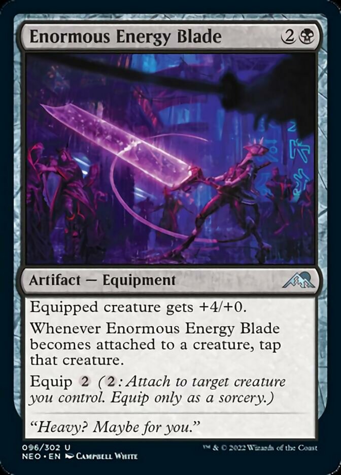 Enormous Energy Blade [Kamigawa: Neon Dynasty] | Lots Moore NSW