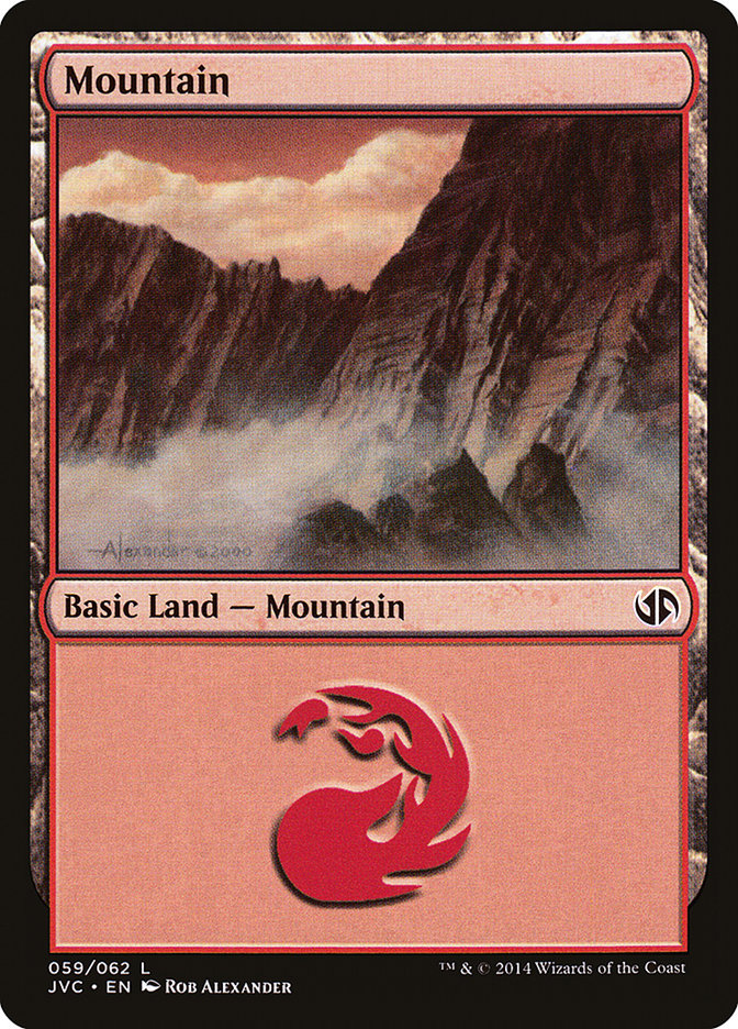 Mountain (59) [Duel Decks Anthology] | Lots Moore NSW