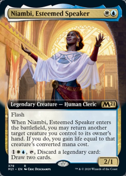 Niambi, Esteemed Speaker (Extended Art) [Core Set 2021] | Lots Moore NSW