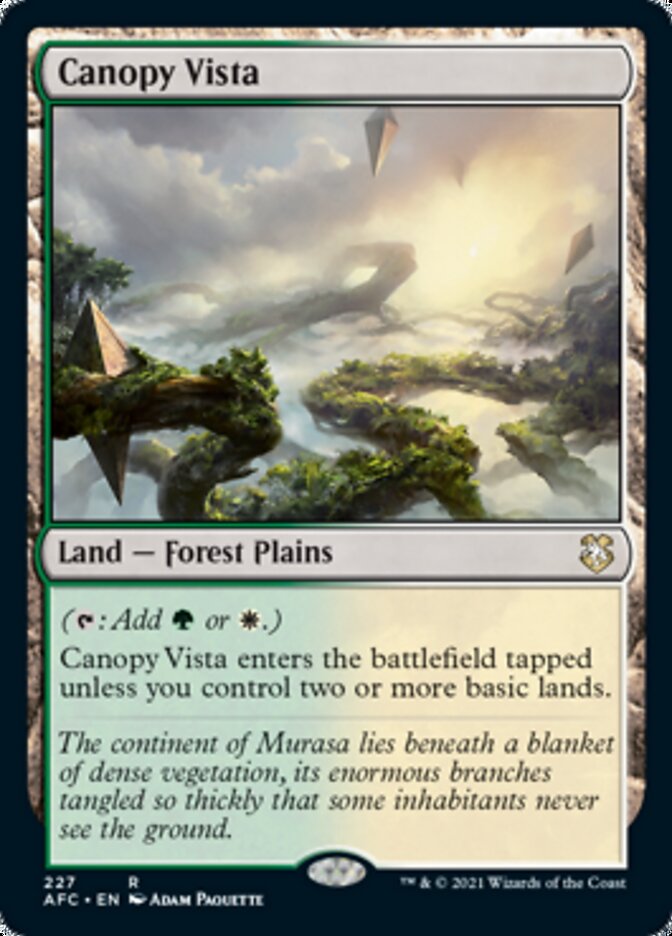 Canopy Vista [Dungeons & Dragons: Adventures in the Forgotten Realms Commander] | Lots Moore NSW