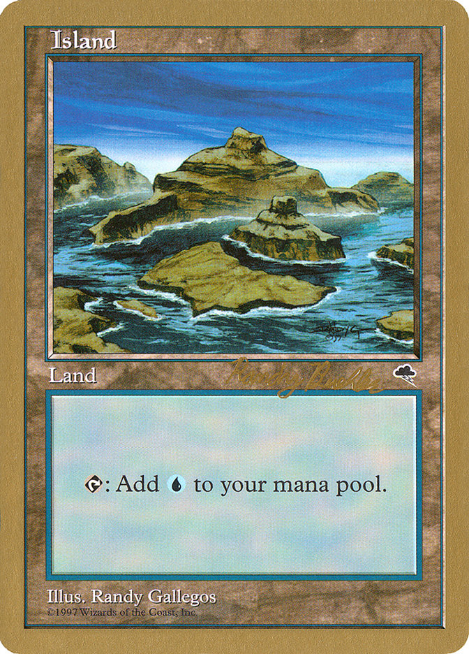 Island (rb338) (Randy Buehler) [World Championship Decks 1998] | Lots Moore NSW