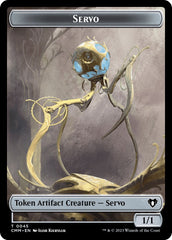 Servo // Construct (0041) Double-Sided Token [Commander Masters Tokens] | Lots Moore NSW