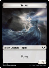 Spirit (0010) // Drake Double-Sided Token [Commander Masters Tokens] | Lots Moore NSW