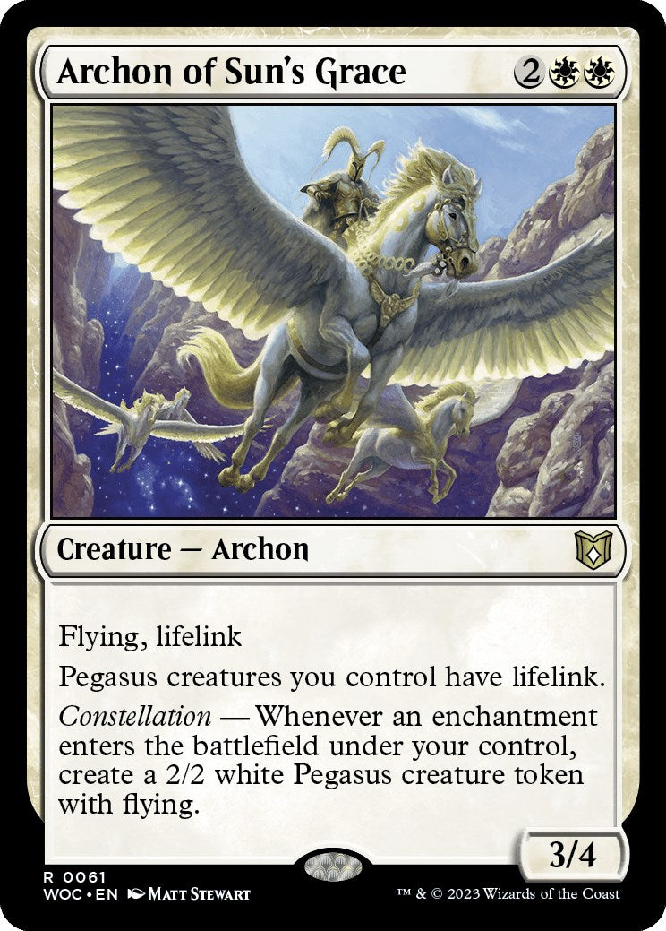 Archon of Sun's Grace [Wilds of Eldraine Commander] | Lots Moore NSW