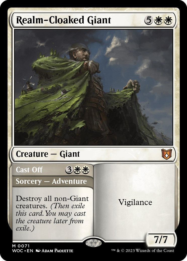 Realm-Cloaked Giant // Cast Off [Wilds of Eldraine Commander] | Lots Moore NSW