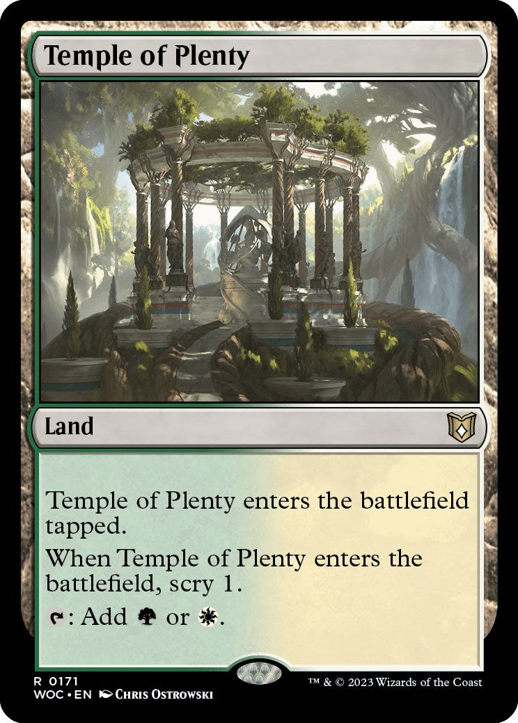 Temple of Plenty [Wilds of Eldraine Commander] | Lots Moore NSW