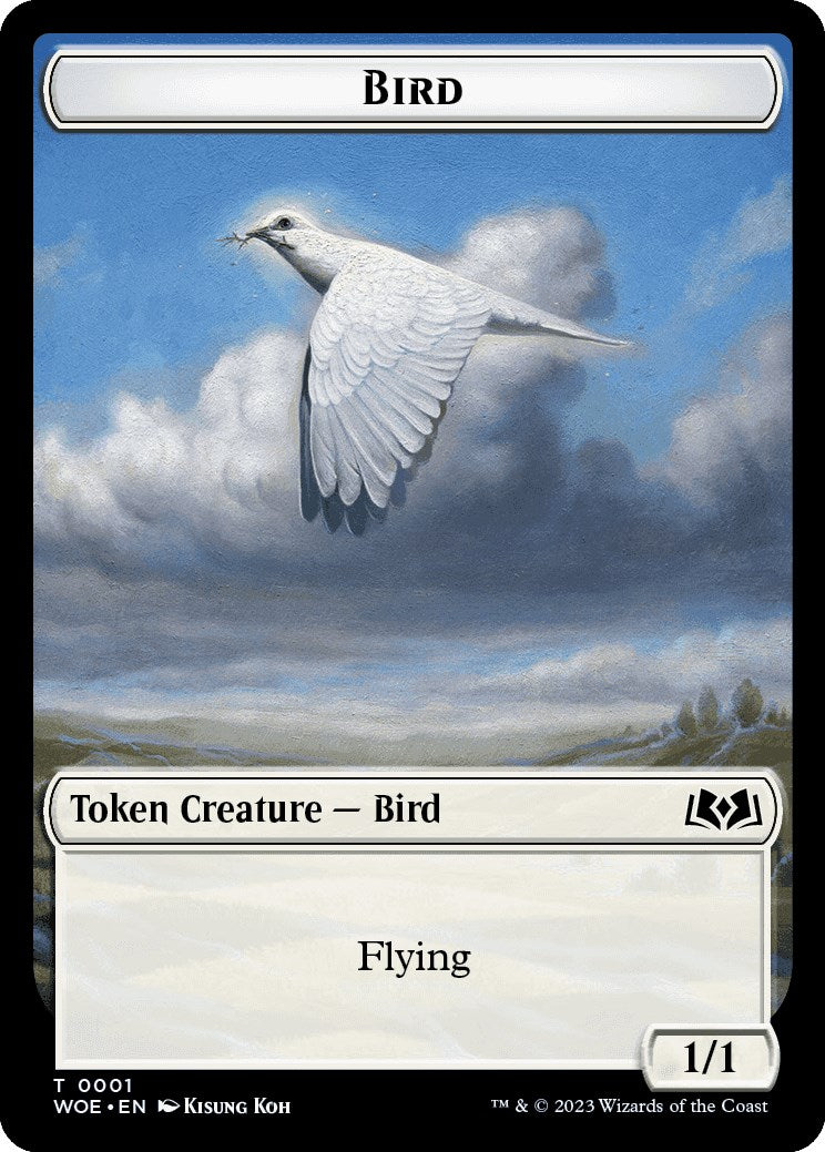 Bird Token [Wilds of Eldraine Tokens] | Lots Moore NSW