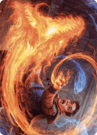 Frantic Firebolt Art Card [Wilds of Eldraine Art Series] | Lots Moore NSW