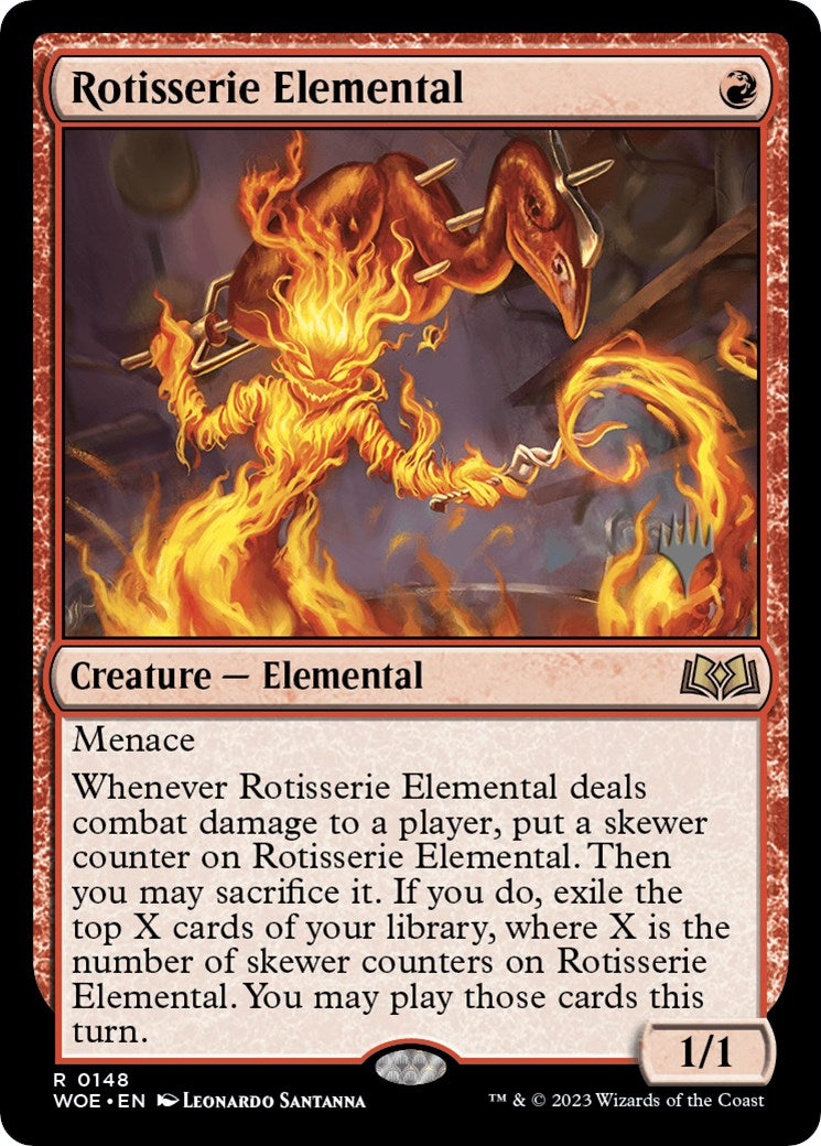 Rotisserie Elemental (Promo Pack) [Wilds of Eldraine Promos] | Lots Moore NSW