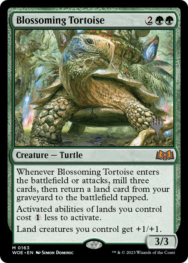 Blossoming Tortoise (Promo Pack) [Wilds of Eldraine Promos] | Lots Moore NSW