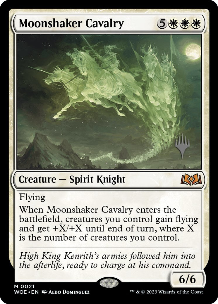 Moonshaker Cavalry (Promo Pack) [Wilds of Eldraine Promos] | Lots Moore NSW