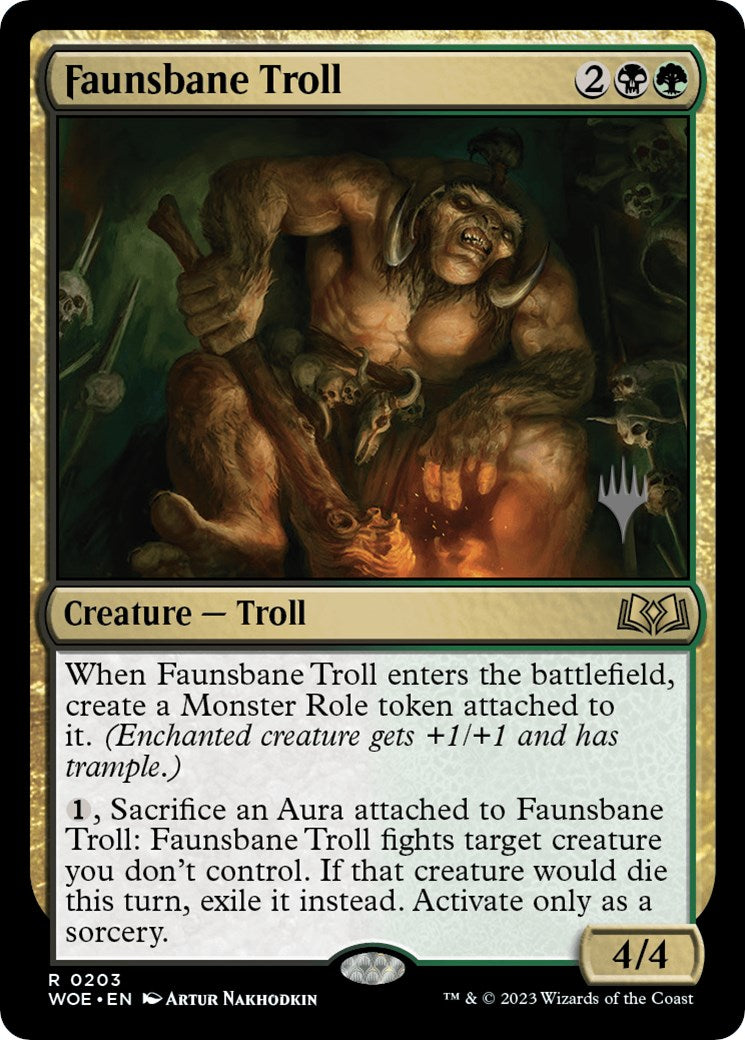 Faunsbane Troll (Promo Pack) [Wilds of Eldraine Promos] | Lots Moore NSW