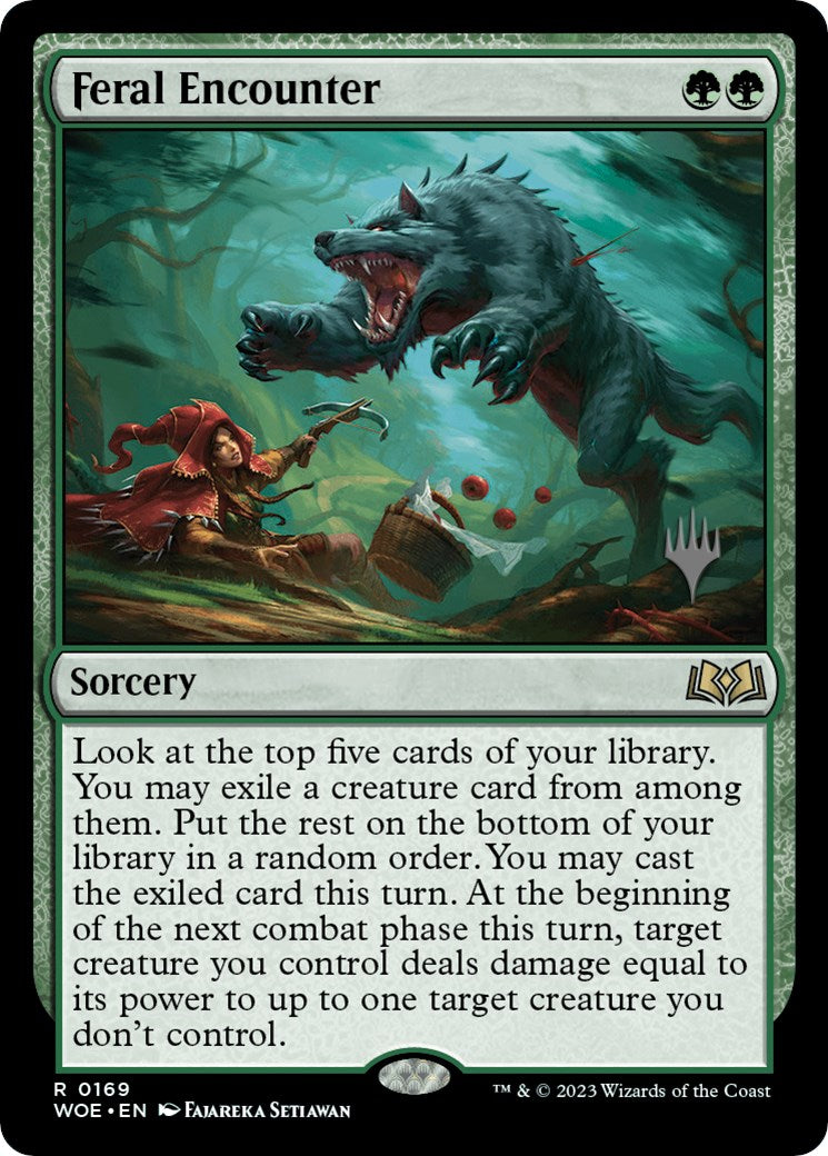 Feral Encounter (Promo Pack) [Wilds of Eldraine Promos] | Lots Moore NSW