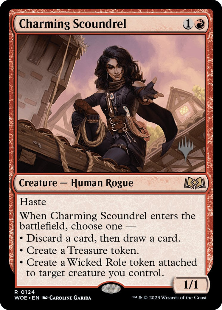 Charming Scoundrel (Promo Pack) [Wilds of Eldraine Promos] | Lots Moore NSW