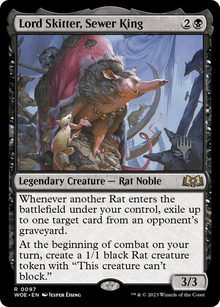 Lord Skitter, Sewer King (Promo Pack) [Wilds of Eldraine Promos] | Lots Moore NSW