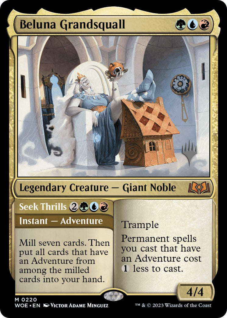 Beluna Grandsquall // Seek Thrills(Promo Pack) [Wilds of Eldraine Promos] | Lots Moore NSW