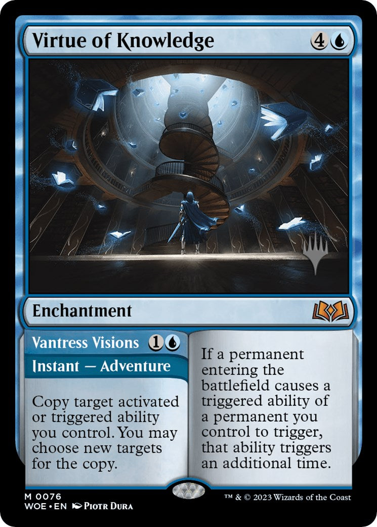 Virtue of Knowledge // Vantress Visions (Promo Pack) [Wilds of Eldraine Promos] | Lots Moore NSW