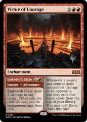 Virtue of Courage //Embereth Blaze (Promo Pack) [Wilds of Eldraine Promos] | Lots Moore NSW