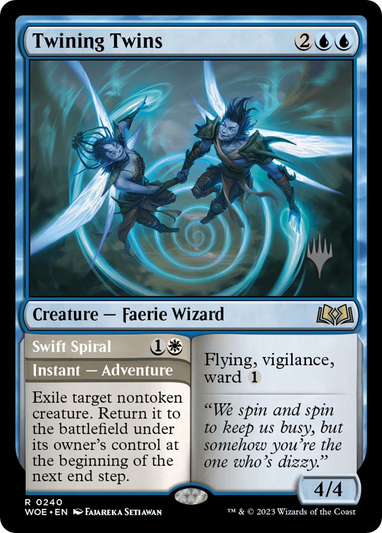 Twining Twins // Swift Spiral (Promo Pack) [Wilds of Eldraine Promos] | Lots Moore NSW