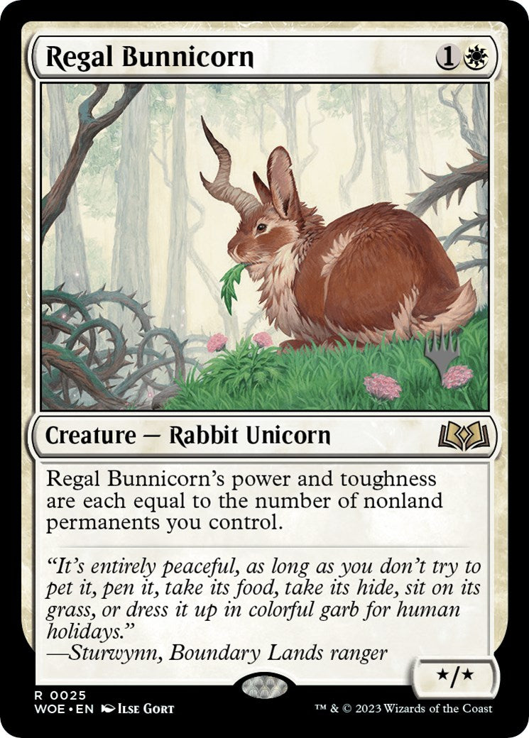 Regal Bunnicorn (Promo Pack) [Wilds of Eldraine Promos] | Lots Moore NSW