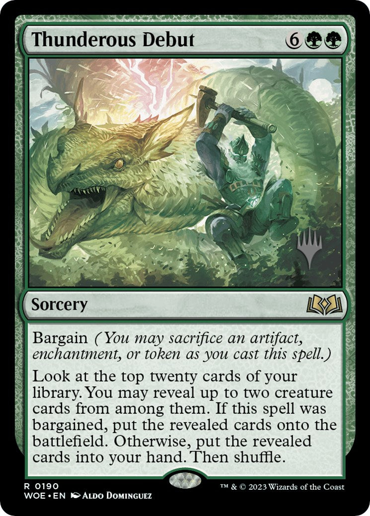 Thunderous Debut (Promo Pack) [Wilds of Eldraine Promos] | Lots Moore NSW