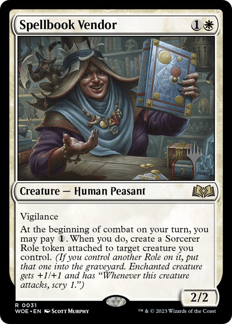 Spellbook Vendor (Promo Pack) [Wilds of Eldraine Promos] | Lots Moore NSW