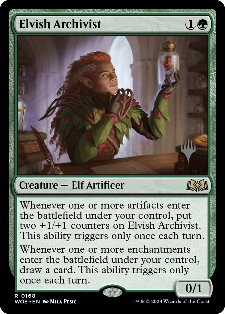 Elvish Archivist (Promo Pack) [Wilds of Eldraine Promos] | Lots Moore NSW