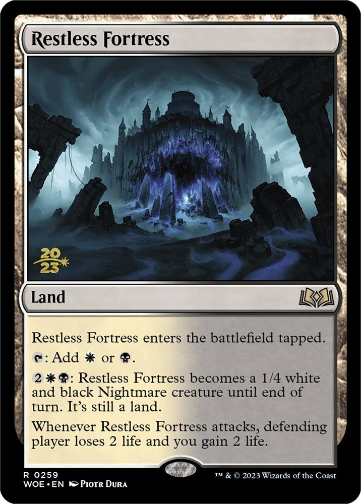 Restless Fortress [Wilds of Eldraine Prerelease Promos] | Lots Moore NSW