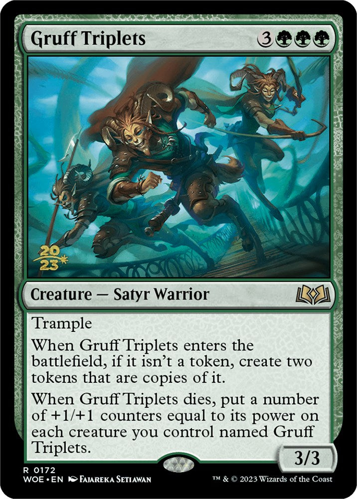 Gruff Triplets [Wilds of Eldraine Prerelease Promos] | Lots Moore NSW