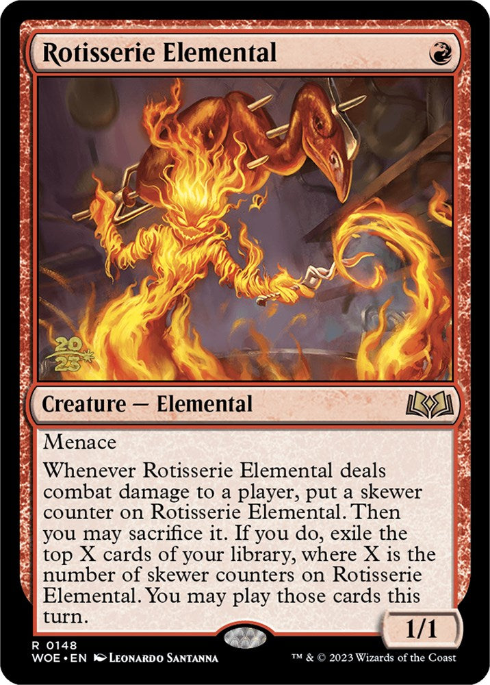 Rotisserie Elemental [Wilds of Eldraine Prerelease Promos] | Lots Moore NSW